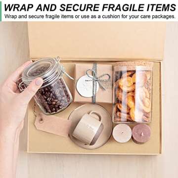 15"×400" Brown Paper Roll, Brown Wrapping Paper, Craft Paper, Wrapping Paper, Packing Paper for Moving, Packing, Gift Wrapping, Wall Art, Table Runner, Floor Covering