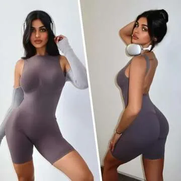 Stylish SHAPERX Mid Thigh Jumpsuit for Women