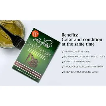 Reshma Beauty 30 Minute Henna Hair Color Infused with Natural Herbs For Soft Shiny Hair, Henna Hair Color/Dye 100% Gray Coverage Semi-Permanent Ayurveda Hair Product, 1.05 oz, Pack of 1 (Light Brown)