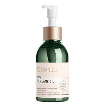 BIOSSANCE 100% Squalane Oil - Sustainable Vegan Moisturizer for Skin & Hair - 3.3 oz