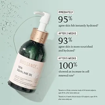 Biossance 100% Squalane Oil - Vegan Hydrating Face & Body Oil