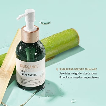Biossance 100% Squalane Oil - Vegan Hydrating Face & Body Oil
