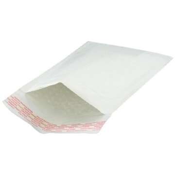 White Kraft Bubble Poly Mailer Padded Envelopes 6 x 10 - 250/CTN #0