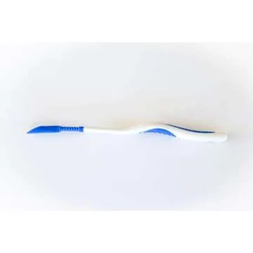 Mouth-Mate Large Oval Oral Hygiene and Tooth Brushing Aid with Unique Bendable Handle and Soft Tip to Improve Comfort, 5 Pack