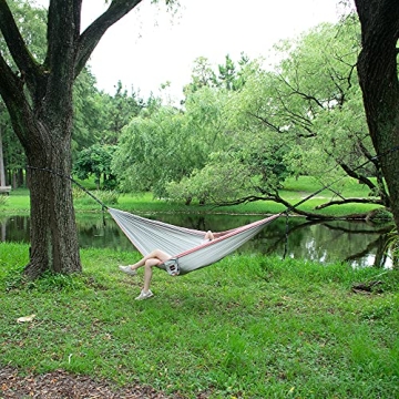 AnorTrek Lightweight Portable Camping Hammock with Tree Straps