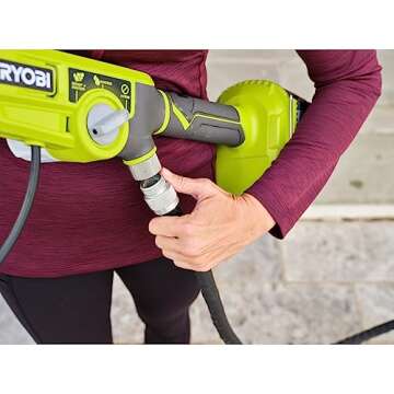 RYOBI ONE+ 18V Cordless Soap Dispensing Scrubber (Tool Only), GREEN, PCL1701B