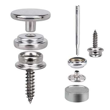 CENOZ Canvas Snap Kit 150 PCS Marine Grade Stainless Steel