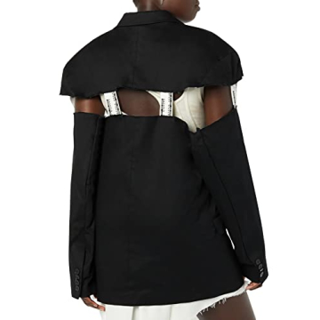 Maison Blanche All Gender Cut-Through Jacket in Black