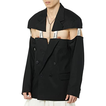 Maison Blanche All Gender Cut-Through Jacket in Black