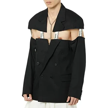 Maison Blanche All Gender Cut-Through Jacket in Black