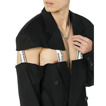 Maison Blanche All Gender Cut-Through Jacket in Black