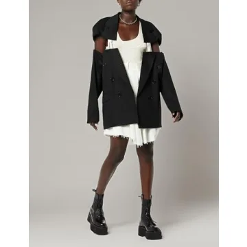 Maison Blanche All Gender Cut-Through Jacket in Black