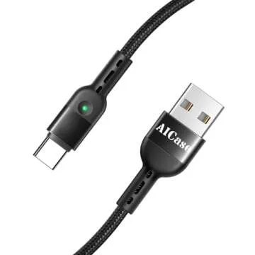 AICase Retractable USB Type C Cable for Car & Charging
