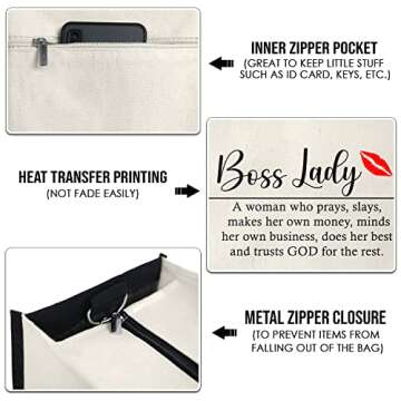 OASSIE Boss Lady Tote Bag - Stylish Gift for Women