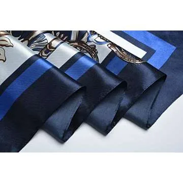 Corciova Silk Like 35 x 35 Neck Scarf | Trendy Bandana