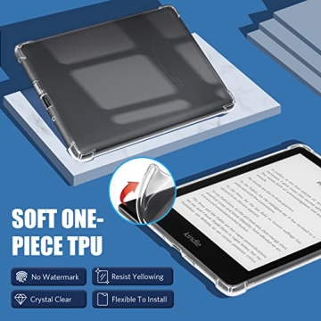 CoBak Clear Case for Kindle Paperwhite 11th Gen - Slim Protection