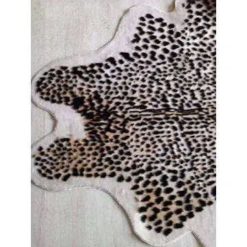 Stunning Faux Leopard Hide Rug for Home or Office