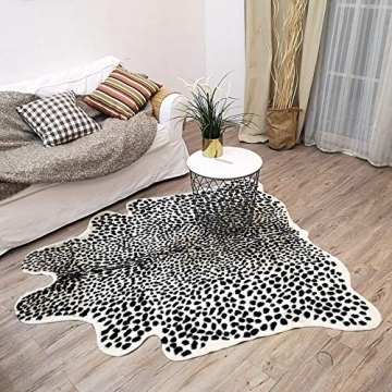 Stunning Faux Leopard Hide Rug for Home or Office