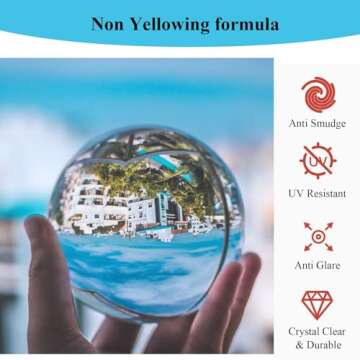 Epoxy Resin, 32OZ Resin Kit, Epoxy Resin Crystal Clear-Not Yellowing and No Bubble Self Leveling Easy Mix 1:1 Casting & Coating for DIY Jewelry Making of The Art Resin & Epoxy Resin (32oz)