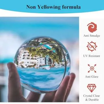 Epoxy Resin, 32OZ Resin Kit, Epoxy Resin Crystal Clear-Not Yellowing and No Bubble Self Leveling Easy Mix 1:1 Casting & Coating for DIY Jewelry Making of The Art Resin & Epoxy Resin (32oz)