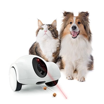 Dog Camera, Pet Camera Indoor with Phone App Cat Camera 15 Days Long Standby Pet Robot for Dog Treat...