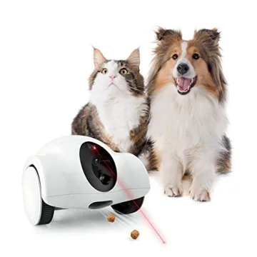Dog Camera, Pet Camera Indoor with Phone App Cat Camera 15 Days Long Standby Pet Robot for Dog Treat...