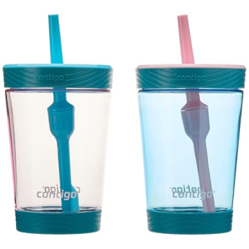 Contigo Kids Spill-Proof 14oz Tumbler with Straw and BPA-Free Plastic, Fits Most Cup Holders and Dis...