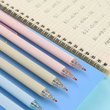 RIANCY Aesthetic pens Black Ink Pens Cream Pen Fine Point Smooth Writing Pens, High-End Series Pens for Journaling Note Taking, Cute Office School Supplies Gifts for Women Men