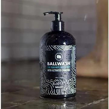 Ballsy Charcoal Body Wash - Fresh & Moisturizing 16 Oz