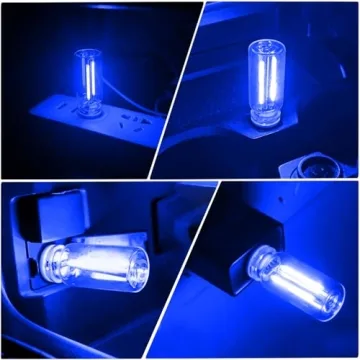 2 PCS Retro USB Car Lights - Touch Dimmable LED Bulbs