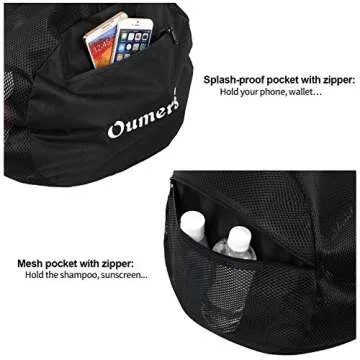 Oumers Mesh Dive Bag, Extra Large Mesh Travel Duffle for Scuba Diving and Snorkeling Gear & Equipment - Dry Bag Hold Mask, Fins, Snorkel, and More