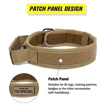 Tactical Dog Collar with Handle - Military Grade Adjustable & Safe