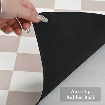 Ohocut Checkered Dish Drying Mat for Kitchen and Coffee Bar
