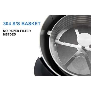 SYBO SR-CP-100B Commercial Grade Stainless Steel Percolate Coffee Maker Hot Water Urn for Catering, 100-Cup 16 L, Metallic