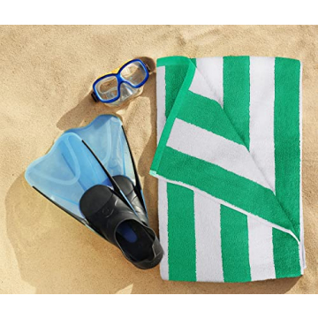 Utopia Towels 4 Pack Cabana Stripe Beach Towel Set