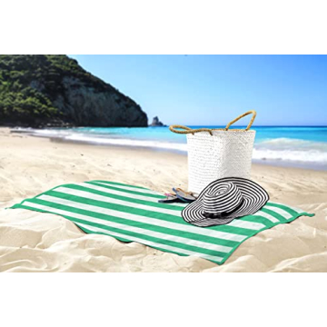 Utopia Towels 4 Pack Cabana Stripe Beach Towel Set