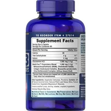 Puritan's Pride Joint Health Glucosamine Supplement, 240 Tabs