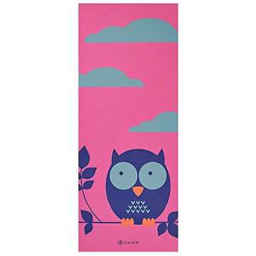Gaiam Kids Yoga Mat for Fun Activities & Wellness