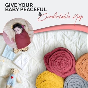 Eden Bliss Muslin Blankets - Soft Cotton Set of 4