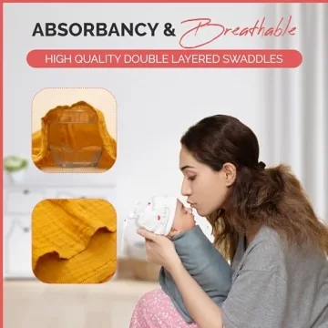 Eden Bliss Muslin Blankets - Soft Cotton Set of 4