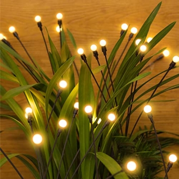 DURPAR Solar Firefly Lights - Waterproof Decorative Garden Lanterns