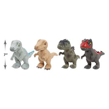 Jurassic World Dinosaur Plush Toy Set for Kids