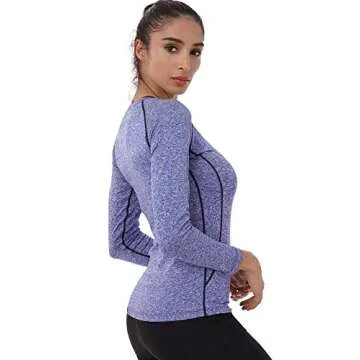 NELEUS Women's Long Sleeve Athletic Shirts - 3 Pack