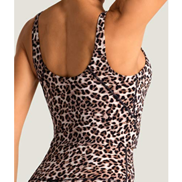 Stylish Longline Leopard Sports Bra for Women