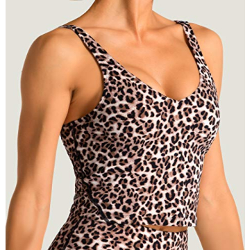 Stylish Longline Leopard Sports Bra for Women