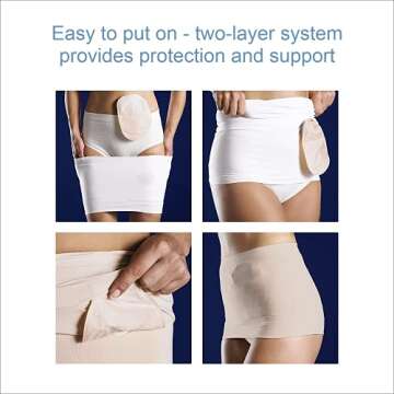 Corsinel StomaSafe Plus Ostomy/Hernia Support Garment Light by TYTEX (Beige, M/L), 41-1/2" - 49-1/2" Hip Circumference