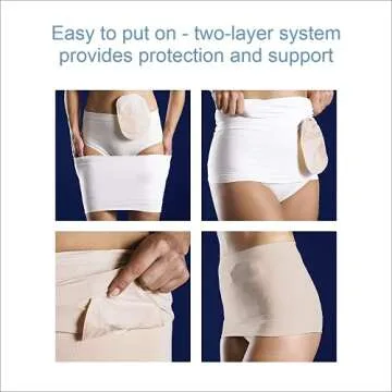 Corsinel StomaSafe Plus Ostomy/Hernia Support Garment Light by TYTEX (Beige, M/L), 41-1/2" - 49-1/2" Hip Circumference