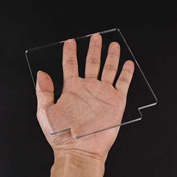 6 Pcs 2mm Acrylic Sheets for LED Display and DIY Projects