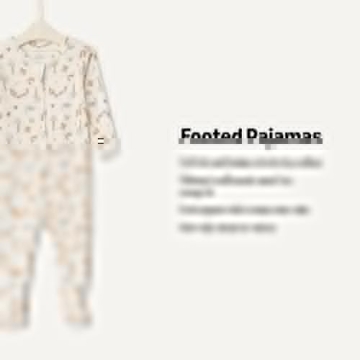 Amazon Essentials Snug-Fit Cotton Footed Pajamas for Babies, Pack of 2