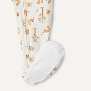 Snug-Fit Cotton Footed Pajamas for Unisex Babies